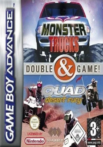 The cover of the game «2 In 1 - Quad Desert Fury & Monster Trucks (E)»