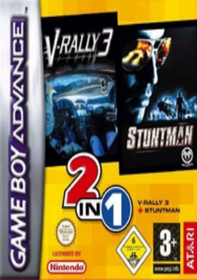 The cover of the game «2 In 1 - V-Rally 3 & Stuntman»