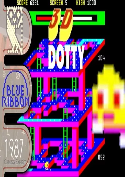 The cover of the game «3D Dotty (1987)(Blue Ribbon)[h TSTH][bootfile]»