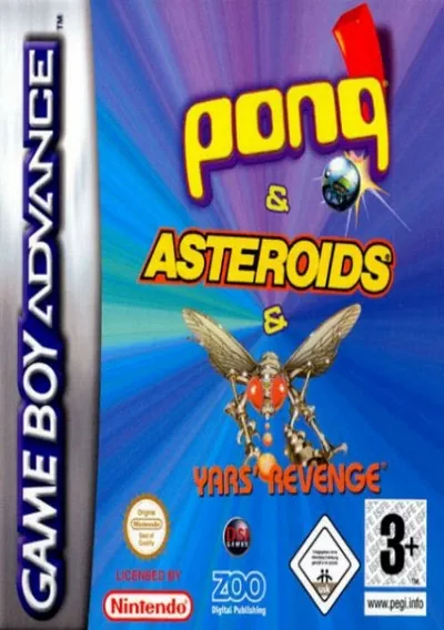 The cover of the game «3 In 1 - Yar's Revenge Pong Asteroids GBA»