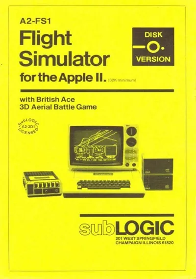 The cover of the game «A2-FS1 Flight Simulator»