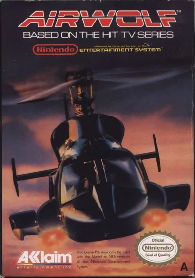 The cover of the game «Airwolf»