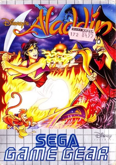 The cover of the game «Aladdin»