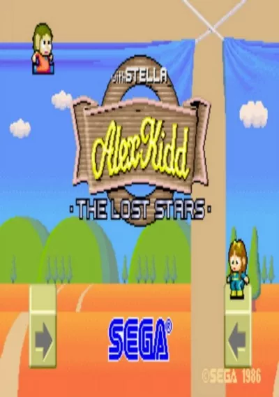 The cover of the game «Alex Kidd - The Lost Stars»