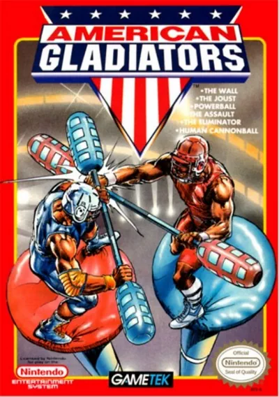 The cover of the game «American Gladiators»