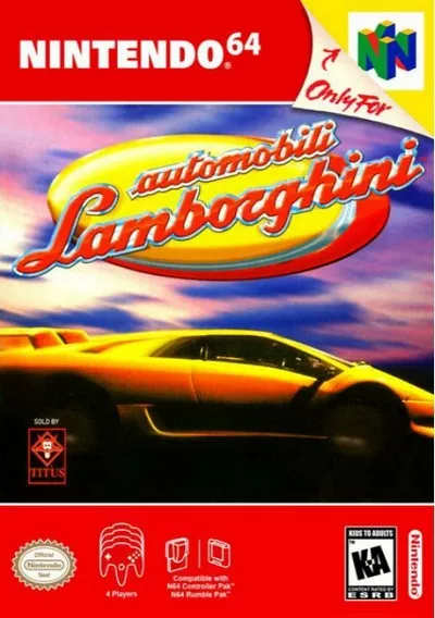 The cover of the game «Automobili Lamborghini (E)»