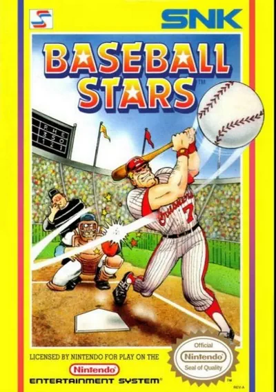 The cover of the game «Baseball Stars»