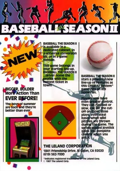 The cover of the game «Baseball - The Season II»