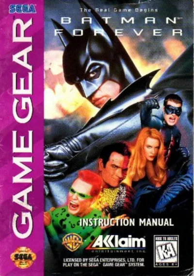 The cover of the game «Batman Forever»