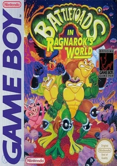 The cover of the game «Battletoads In Ragnarok's World»