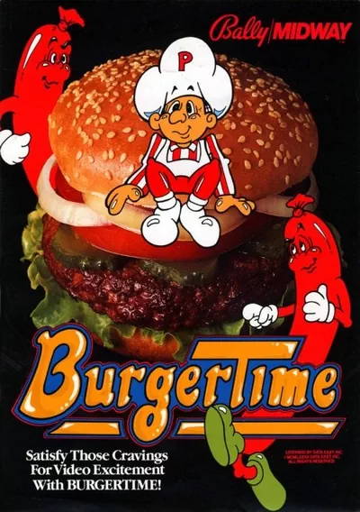 The cover of the game «Burger Time (Data East set 2)»