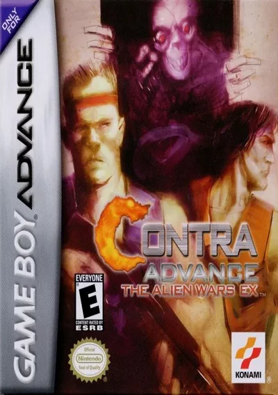 The cover of the game «Contra Advance - The Alien Wars EX»