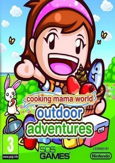 The cover of the game «Cooking Mama World - Outdoor Adventures (E)»