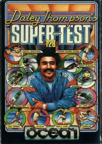 The cover of the game «Daley Thompson's Supertest - Day 1 (1985)(Ocean Software)[Part 1 of 2]»