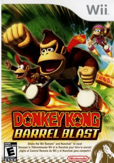 The cover of the game «Donkey Kong- Barrel Blast»