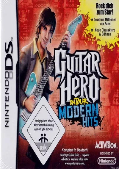 The cover of the game «Guitar Hero - On Tour - Modern Hits (EU)(BAHAMUT)»