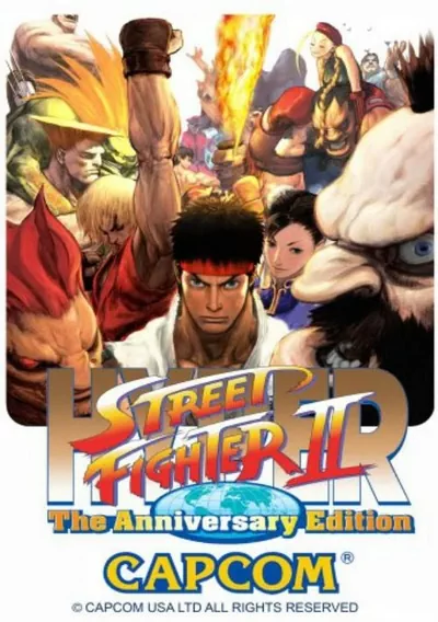 The cover of the game «Hyper Street Fighter II - The Anniversary Edition (USA 040202)»