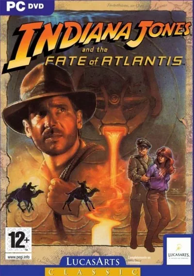 The cover of the game «Indiana Jones and the Fate of Atlantis (CD, Spanish) Game»