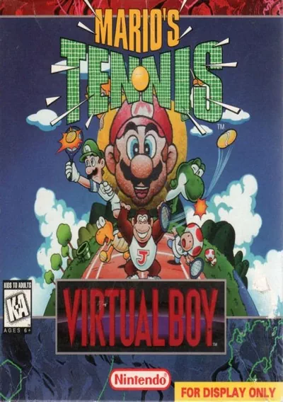 The cover of the game «Mario's Tennis»