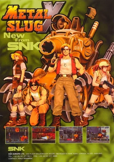 The cover of the game «Metal Slug X»