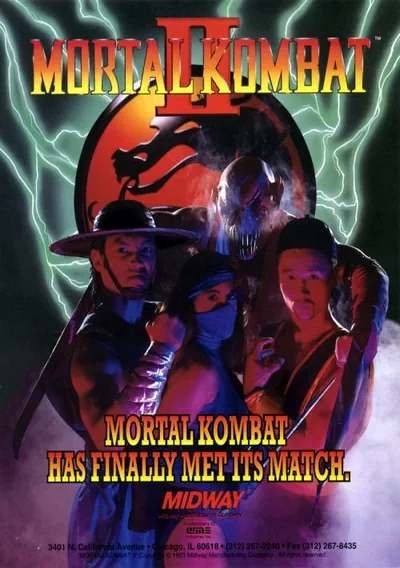 The cover of the game «Mortal Kombat 2 R14»