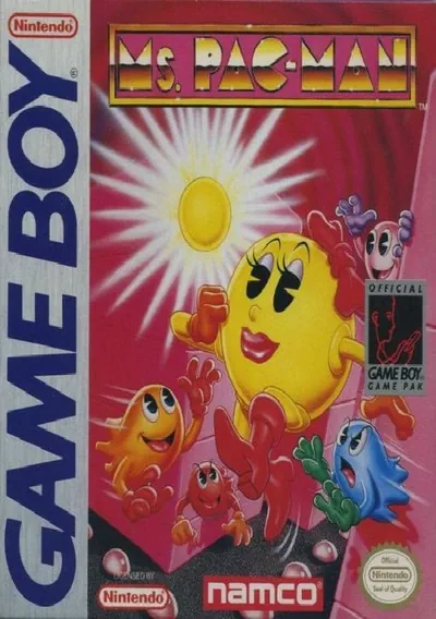 The cover of the game «Ms. Pac-Man»