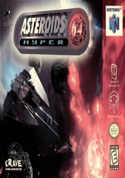 The cover of the game «Asteroids Hyper 64»