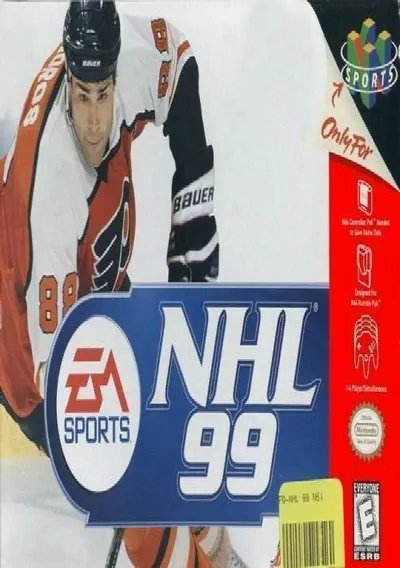 The cover of the game «NHL 99 (E)»