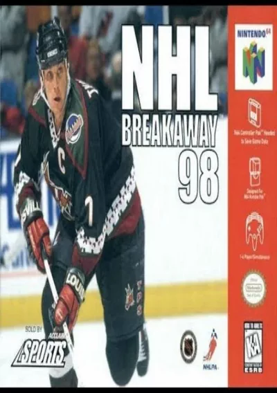 The cover of the game «NHL Breakaway 98»