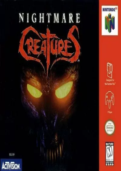 The cover of the game «Nightmare Creatures»