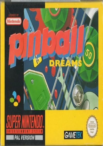 The cover of the game «Pinball Dreams»