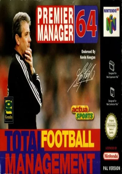 The cover of the game «Premier Manager 64 (E)»