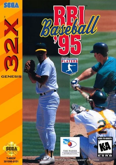 The cover of the game «RBI Baseball 1995»