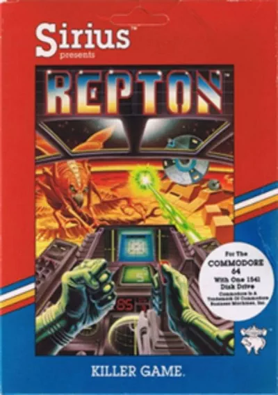 The cover of the game «Repton»