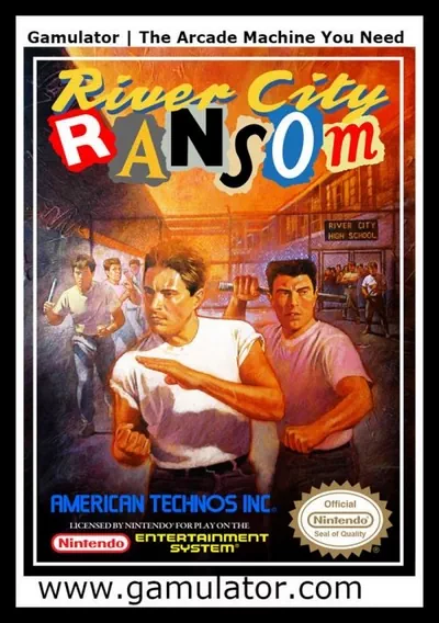 The cover of the game «River City Ransom»