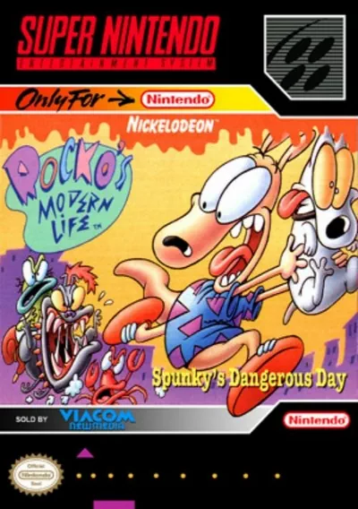 The cover of the game «Rocko's Modern Life - Spunky's Dangerous Day»