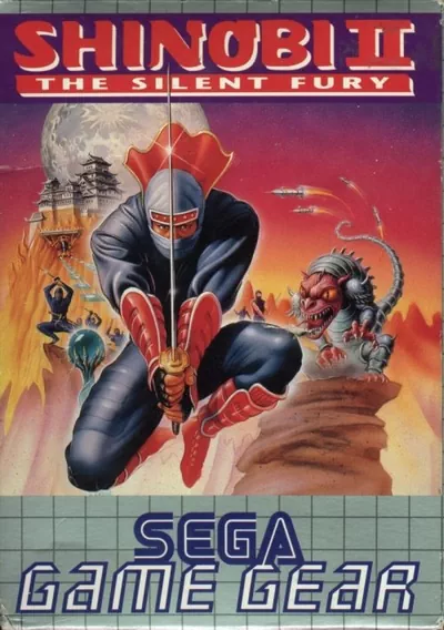 The cover of the game «Shinobi II - The Silent Fury»