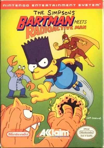 The cover of the game «Simpsons - Bartman Meets Radioactive Man, The»