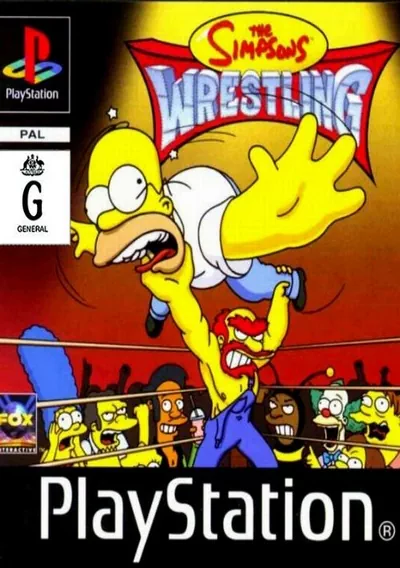 The cover of the game «Simpsons Wrestling [SLUS-01227]»