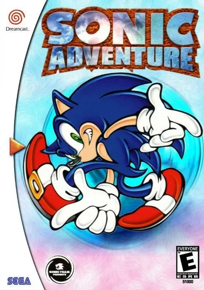 The cover of the game «Sonic Adventure (J)»