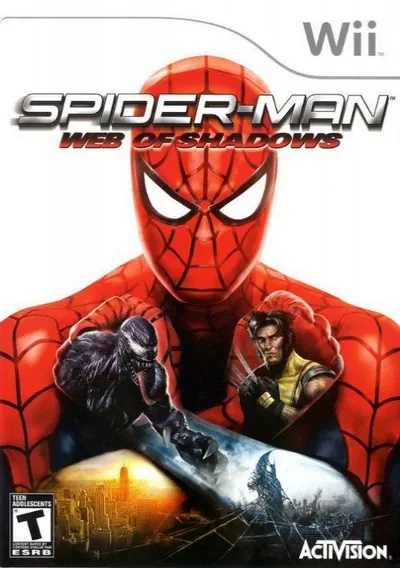 The cover of the game «Spider-Man- Web Of Shadows»