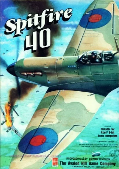 The cover of the game «Spitfire (1984) (Atari)»