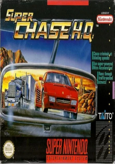 The cover of the game «Super Chase H.Q.»