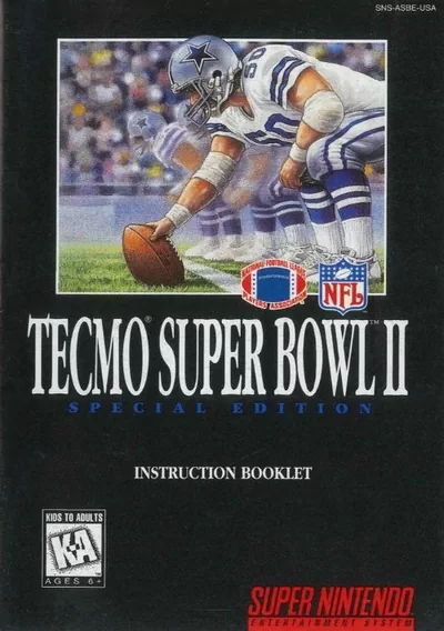 The cover of the game «Tecmo Super Bowl II - Special Edition»