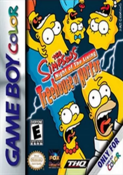 The cover of the game «The Simpsons - Night of the Living Treehouse of Horror»