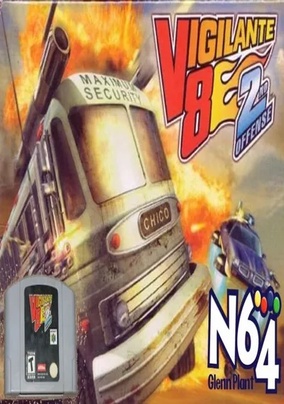 The cover of the game «Vigilante 8 - 2nd Offense»