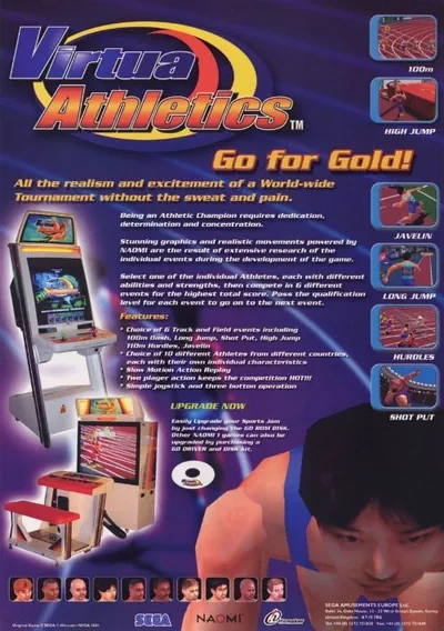 The cover of the game «Virtua Athletics»