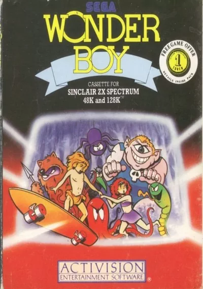 The cover of the game «Wonder Boy»