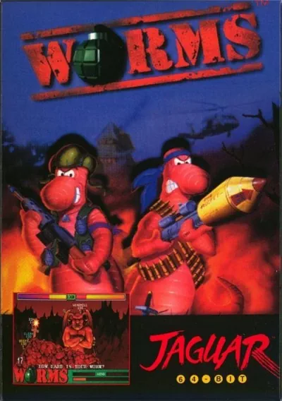 The cover of the game «Worms»