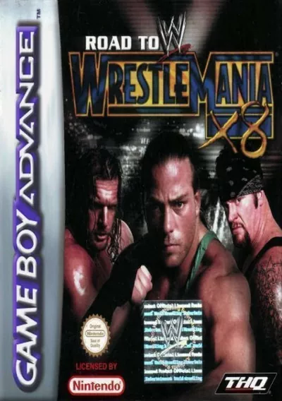 The cover of the game «WWE - Road To Wrestlemania X8»